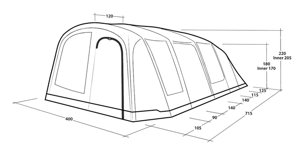 Outwell Tennessee 6+2 Air